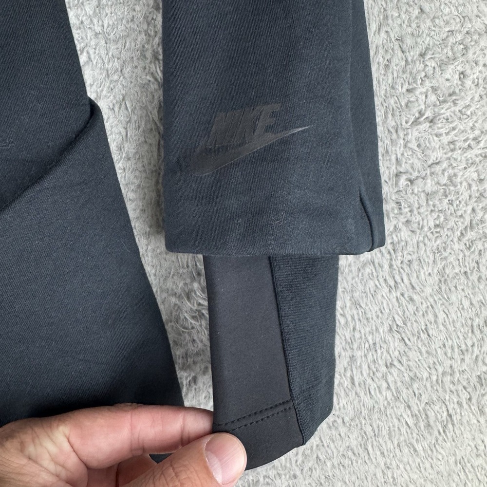 NIKE TECH FLEECE Black Long Water-repellent Wind‎ Proof JACKET 884429 Medium - Picture 10 of 12